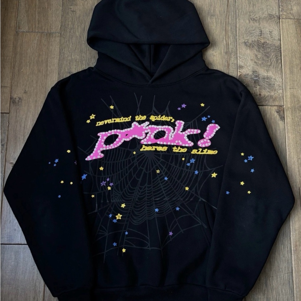 Black Sp5der performance hoodie